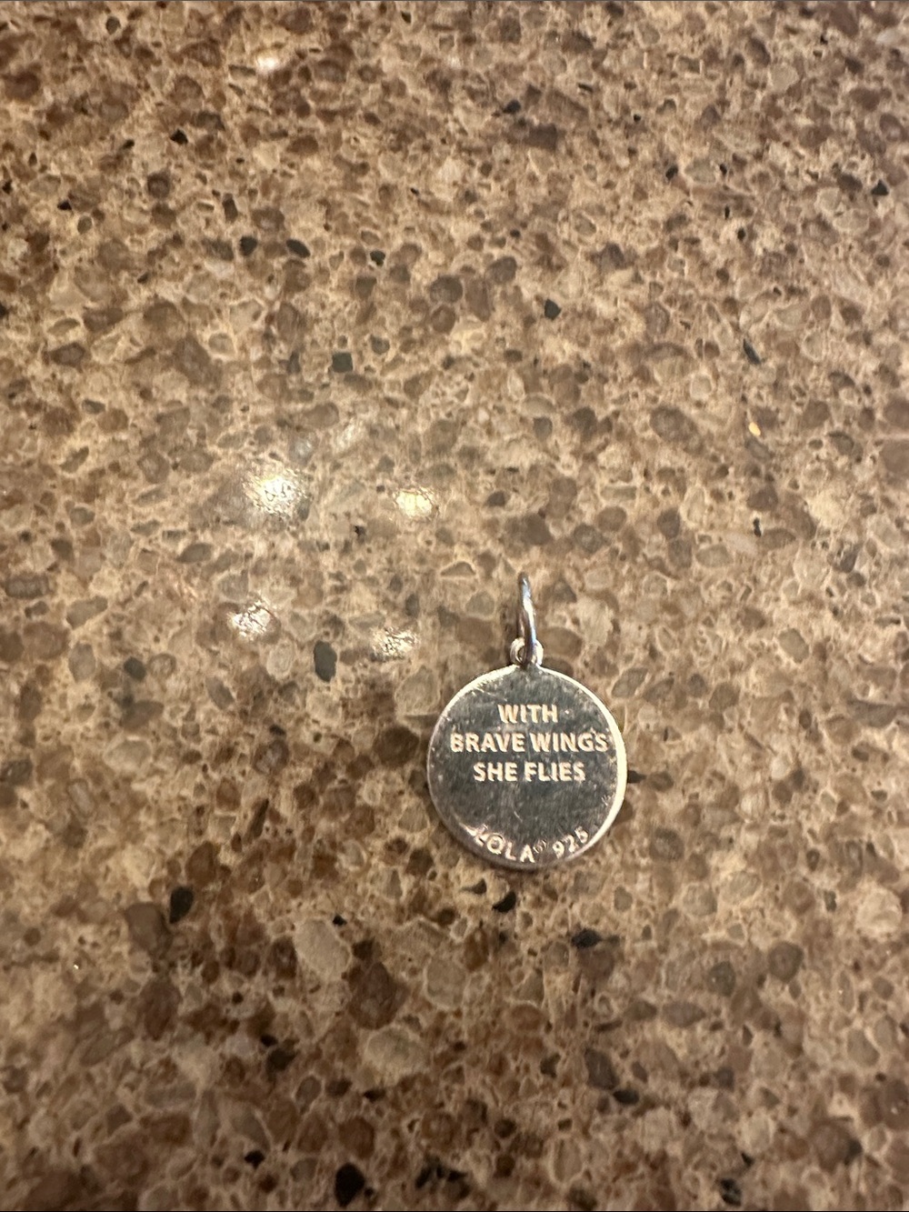 LOLA sterling silver Turquoise Dragonfly Round Pendant - Picture 2 of 4